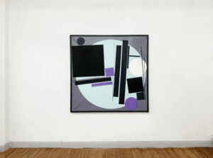 Günter Fruhtrunk, o.T., 1956, Öl auf Leinwand, 150 x 150 cm