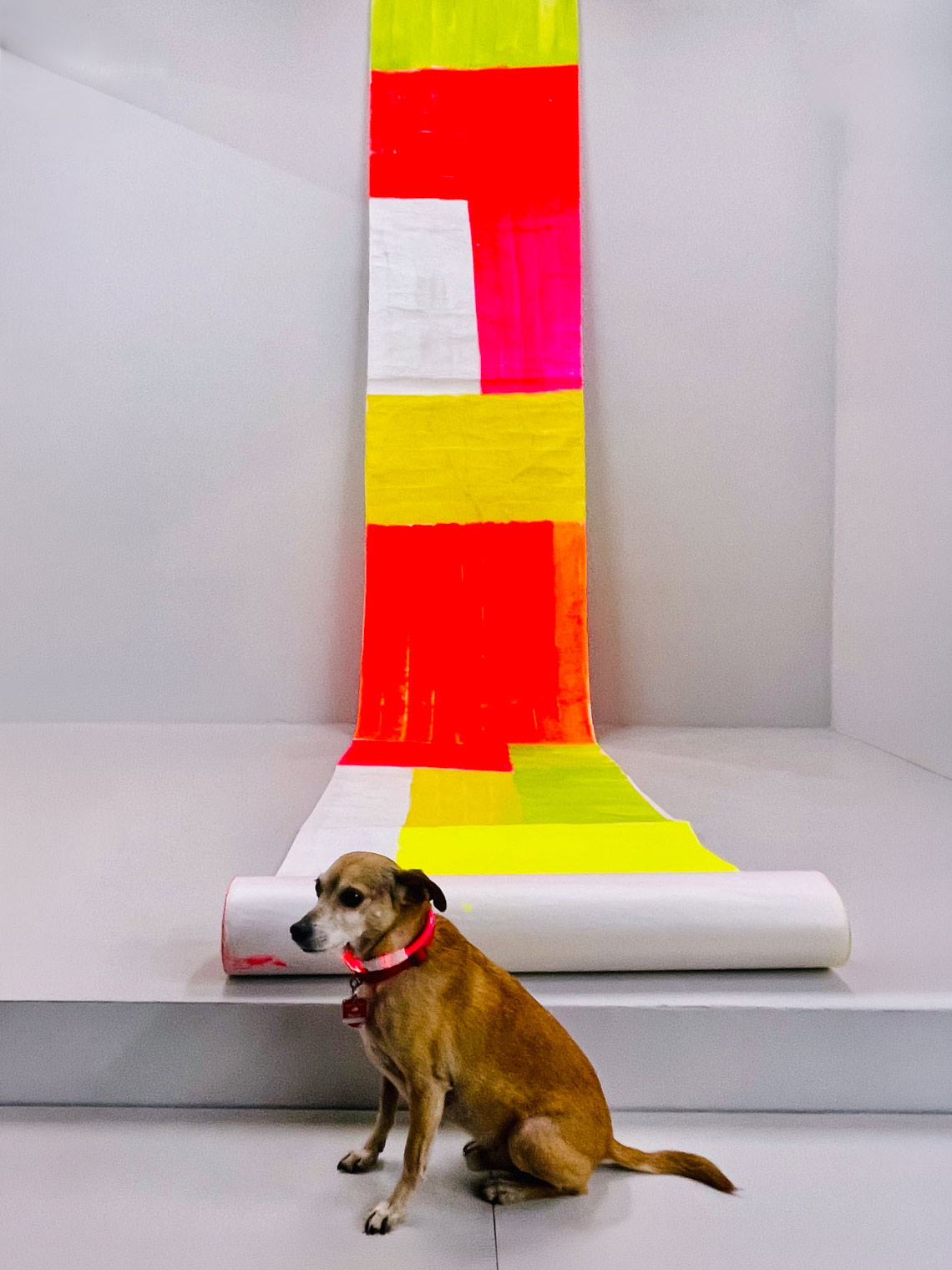 Vernissage Hoppers zu Besuch bei Deutscher Künstlerbund: Elvira Lantenhammer Kakemono