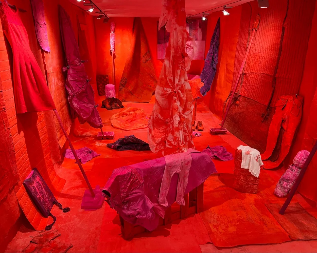 Vernissage Hoppers zu Besuch bei Galerie Root: Toni Wirthmüller Redcore incisions