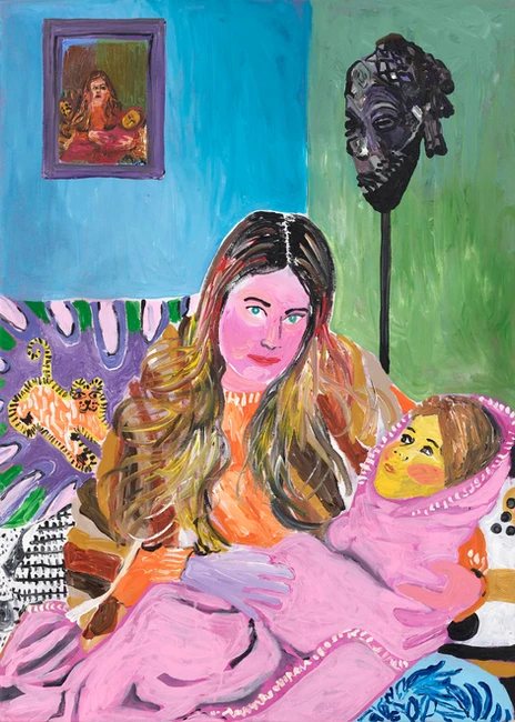 Vernissage Hoppers zu Besuch bei Axel Obiger: Tanja Ritterbex Self-portrait as a mother