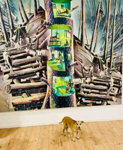 Vernissage Hoppers zu Besuch bei subjectobject: Roger Libesch Indianerstamm