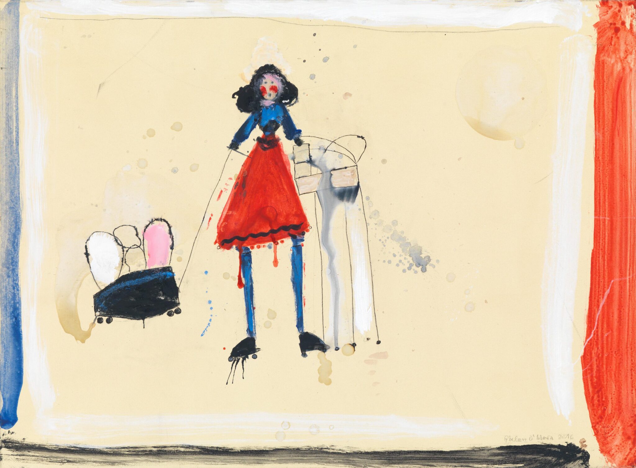 Vernissage Hoppers zu Besuch bei Galerie Michael Haas: Phelan O'Hara, Towards Childhood