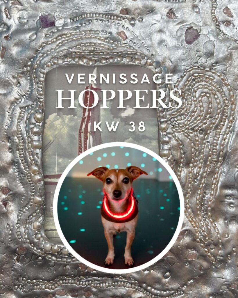 Vernissage Hoppers KW 38: Cettino vor Polina Osipova, Cosmologies at Play, Neun Kelche