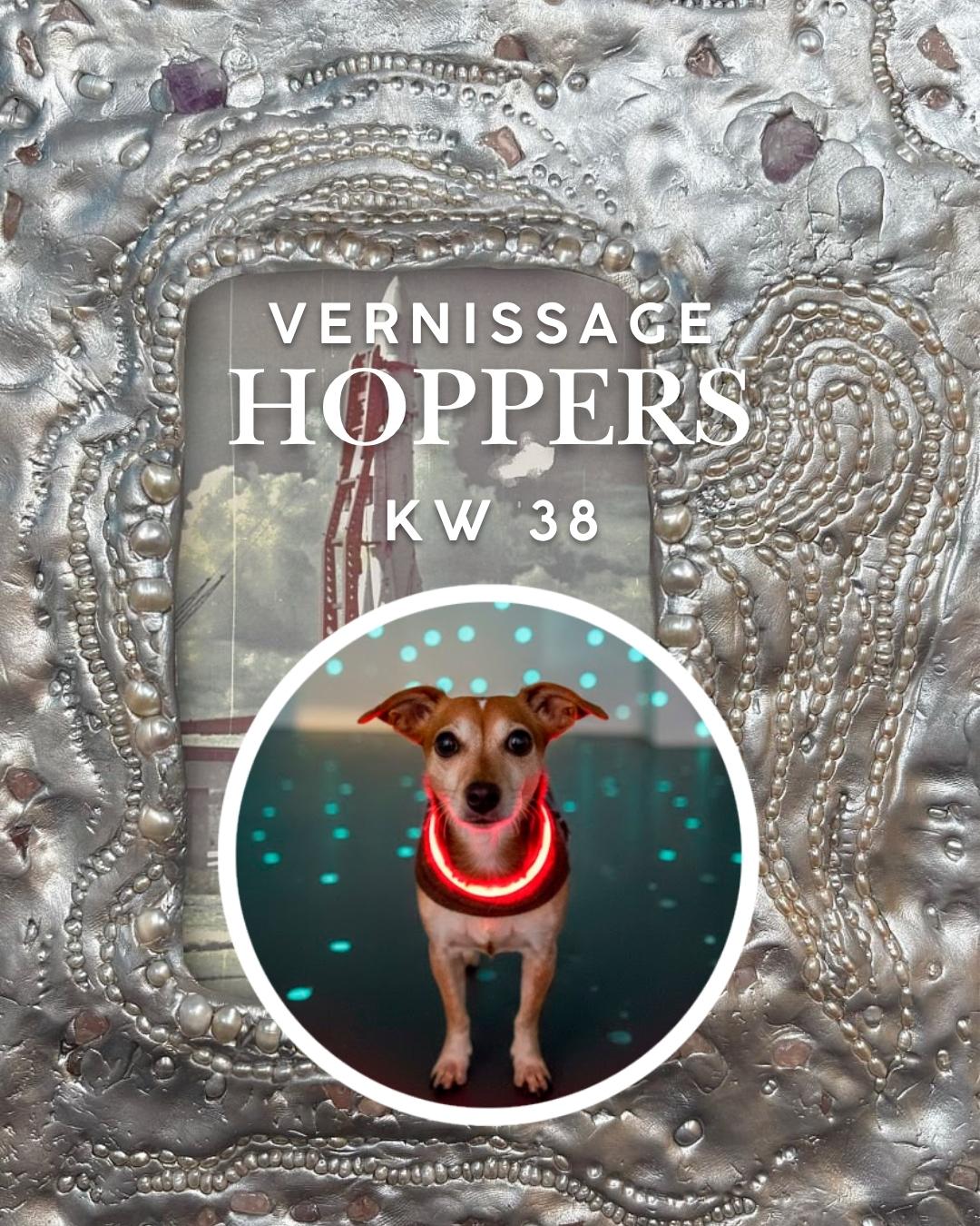 Vernissage Hoppers KW 38: Cettino vor Polina Osipova, Cosmologies at Play, Neun Kelche