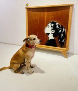 Vernissage Hoppers zu Besuch bei JR Gallery: Paul Sous, „Indoor Vogel“